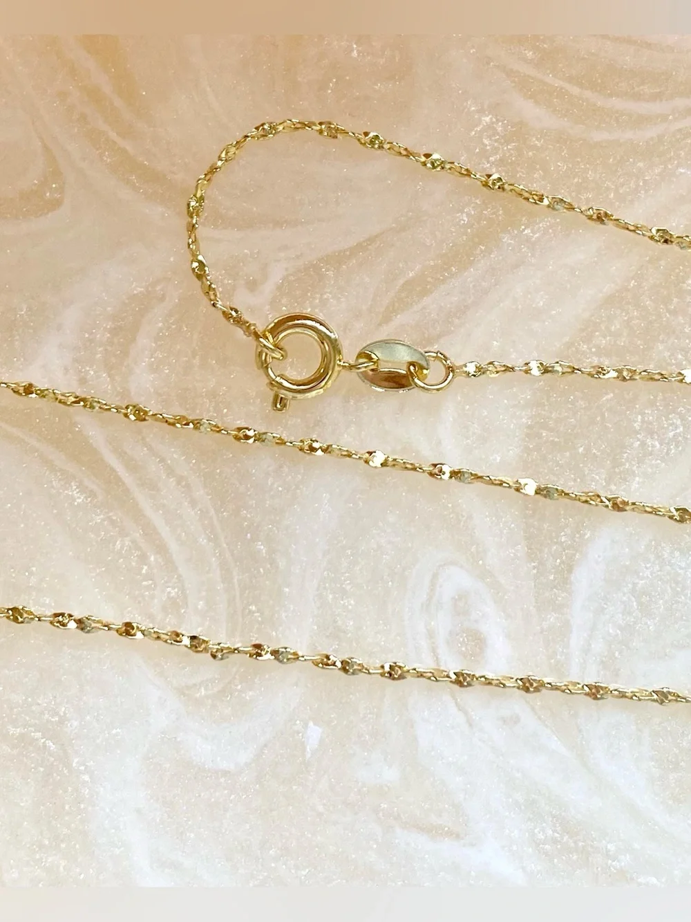 Gold Rope Chain Necklace - Yellow Gold